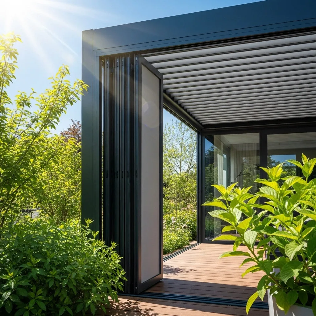 Alüminyum pergola detayı