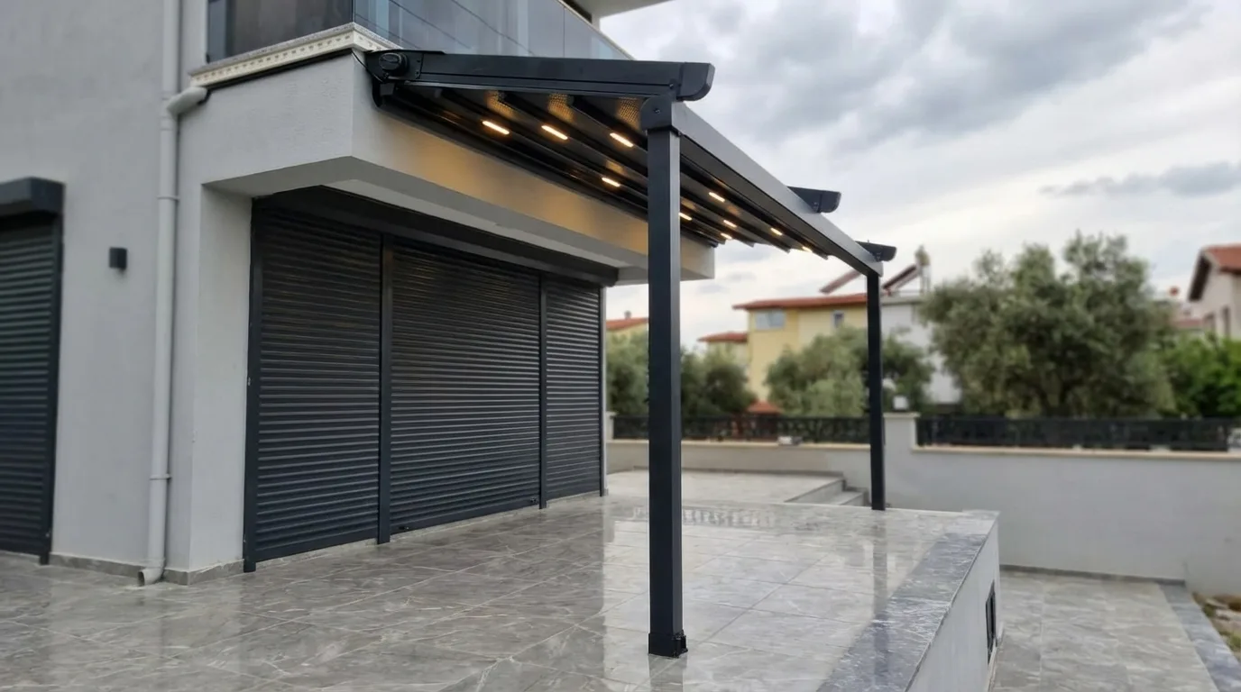 Bahçe Otomatik Pergola Sistemi Uygulaması